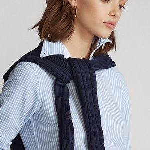 Ralph Lauren Striped Knit Oxford Shirt